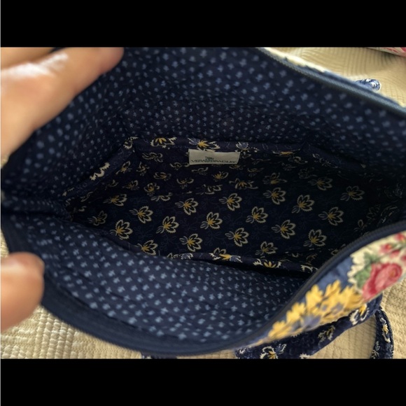 Vintage Vera Bradley Floral Quilted purse - Blue and Yellow - Picture 3 of 6